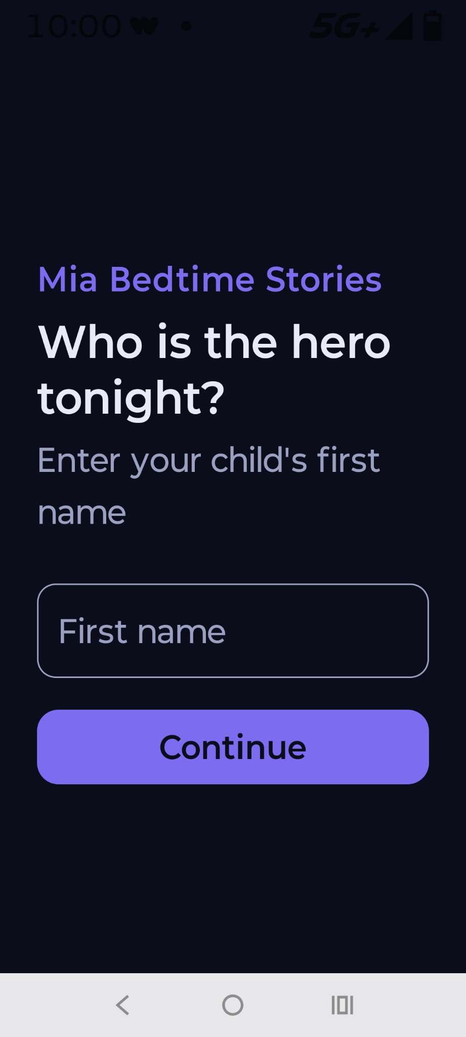 Mia Bedtime Stories screenshot